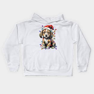 Christmas Puppy Kids Hoodie